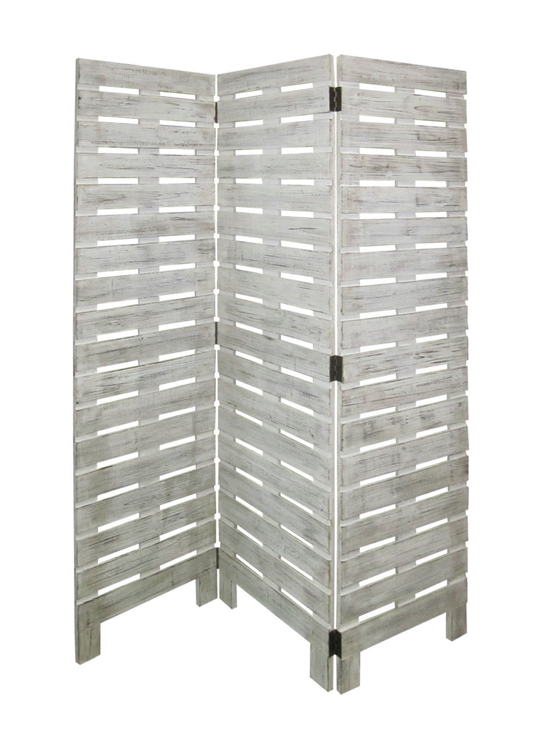 Wood Garden Screen - White
