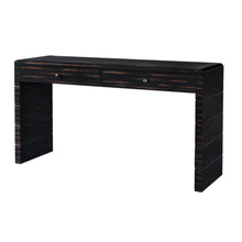 Load image into Gallery viewer, Double Pedestal Console Table With Two Drawers (738109) - Black
