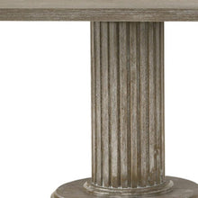 Load image into Gallery viewer, 84" Gray Wood Double Pedestal Base Dining Table

