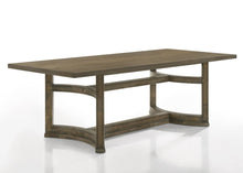Load image into Gallery viewer, 88" Oak Wood Trestle Base Dining Table

