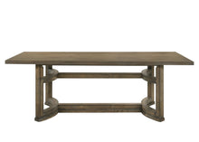 Load image into Gallery viewer, 88" Oak Wood Trestle Base Dining Table
