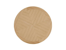 Load image into Gallery viewer, 54" Oak Wood Cross Leg Base Round Top Dining Table
