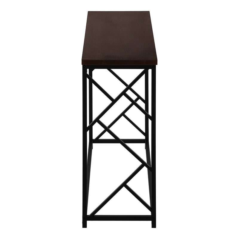 44" Frame Console Table - Brown And Black