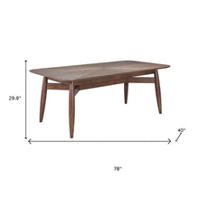 Load image into Gallery viewer, 78" Espresso Solid Wood Dining Table
