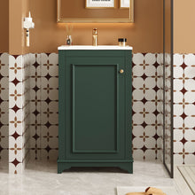 Load image into Gallery viewer, Bathroom Vanity With Sink, Freestanding Single Cabinet Set, Soft Close Door, Adjustable Shelf

