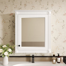 Load image into Gallery viewer, Wall Mounted Bathroom Storage Cabinet With Mirror, Medicine Cabinet With Height Adjustable Shelf
