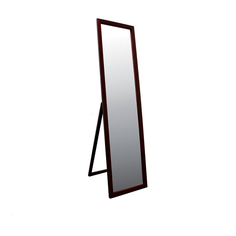 55" Wood Framed Full Length Freestanding Mirror - Brown