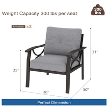 Load image into Gallery viewer, Patio Furniture Set With Coffee Table And Cushions For Backyard

