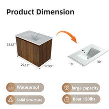 Load image into Gallery viewer, Folding Wall Cabinet With Creamic Sink
