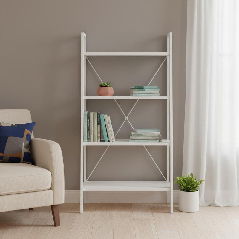 Four Tier Etagere Bookcase (489799) - White