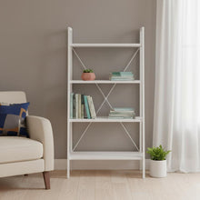 Load image into Gallery viewer, Four Tier Etagere Bookcase (489799) - White
