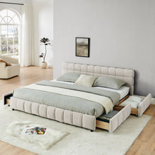 Load image into Gallery viewer, Modern Platform Bed Frame With Thick Fabric
