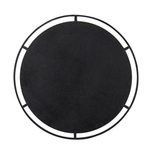 Load image into Gallery viewer, 32" Round Framed Iron Accent Mirror - Black
