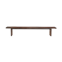 Load image into Gallery viewer, 60" Brown Solid Wood Solid Wood Live Edge Dining Bench
