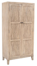 Load image into Gallery viewer, 72" Distressed Solid Wood Frame Accent Cabinet With Two Doors - Ivory
