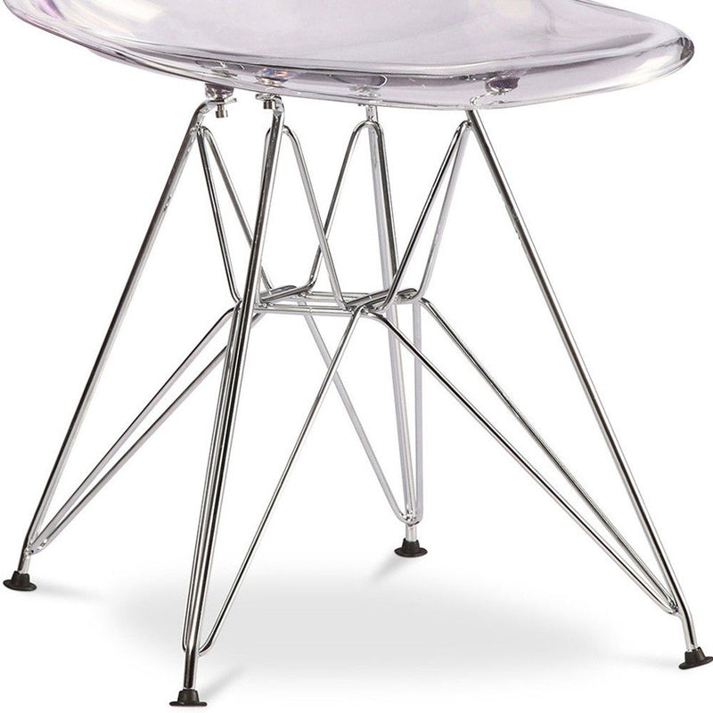 Steel Dining Side Chair - Clear