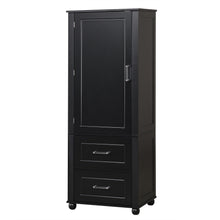 Load image into Gallery viewer, Tall Freestanding Bathroom Storage Cabinet With 2 Drawers And Adjustable Shelf
