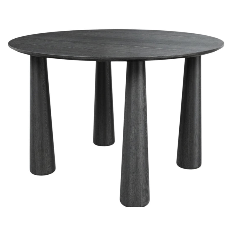 79" Solid Wood Oval Dining Table - Black