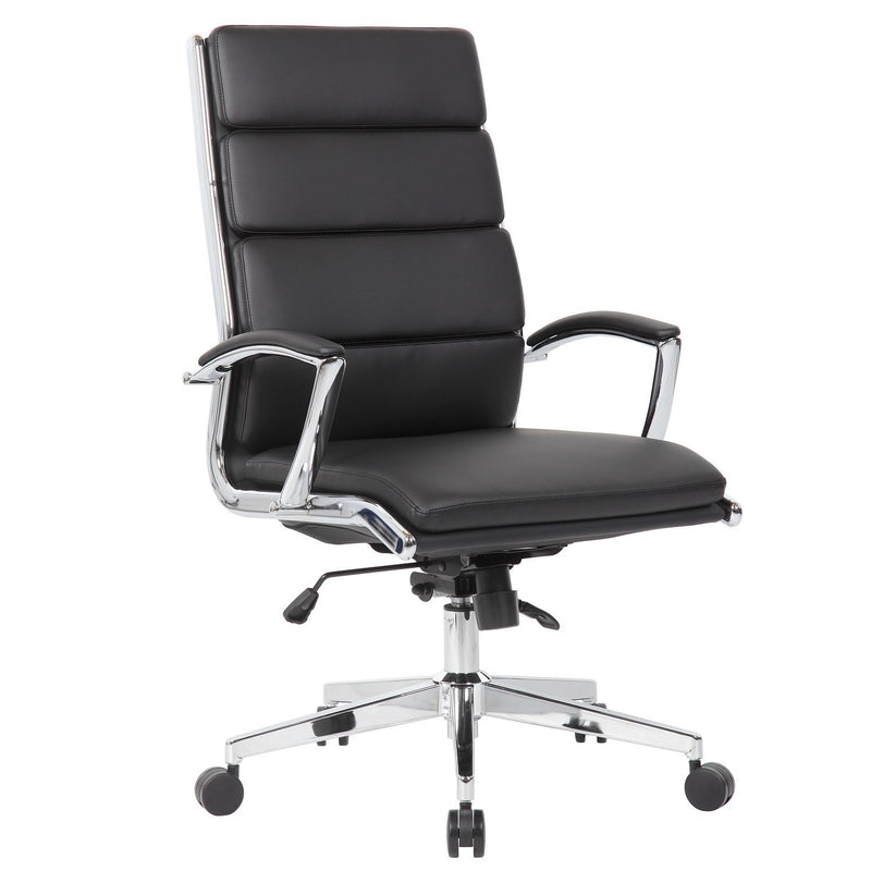 Office Chair, Breathable Mid Back Swivel Computer Chair With Foldable Armrest - Black