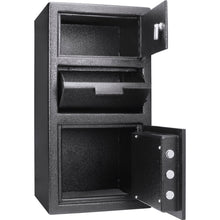 Load image into Gallery viewer, Large Locker Depository Safe With Digital Keypad 0 72 0 78 Cubic Ft - Black
