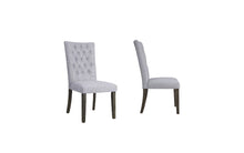 Load image into Gallery viewer, Tufted Fabric Dining Side Chairs (Set of 2) - Gray
