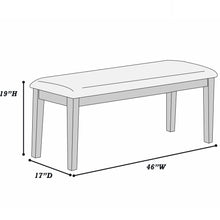 Load image into Gallery viewer, Cushion Padded Seat Dining Room Bench - Walnut
