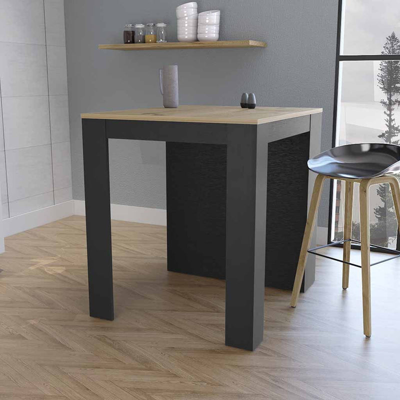 36" Kitchen Island With Storage - Brown / Black