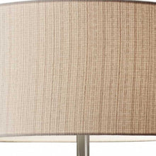 Load image into Gallery viewer, Solid Wood Novelty Floor Lamp With Beige Drum Shade - Brown
