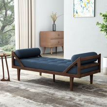 Load image into Gallery viewer, Chic Contemporary Chaise Lounge With Button Tufting And Bentwood Structure
