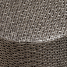 Load image into Gallery viewer, Barrel Side Table With Handcrafted Details
