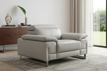 Load image into Gallery viewer, Tasteful Leather Chair - Light Gray
