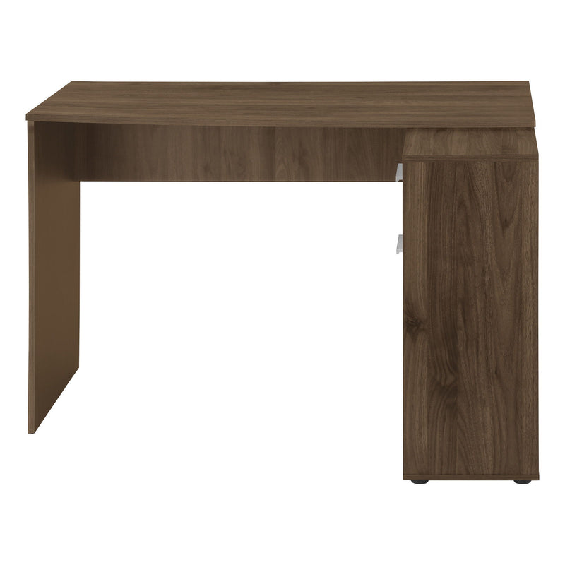 46" Modern Wood L Shape Computer Desk - Brown