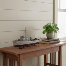 Load image into Gallery viewer, Hand Painted Model Boat - Gray / Light Brown
