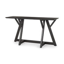 Load image into Gallery viewer, 54" Solid Wood Trestle Console Table - Brown
