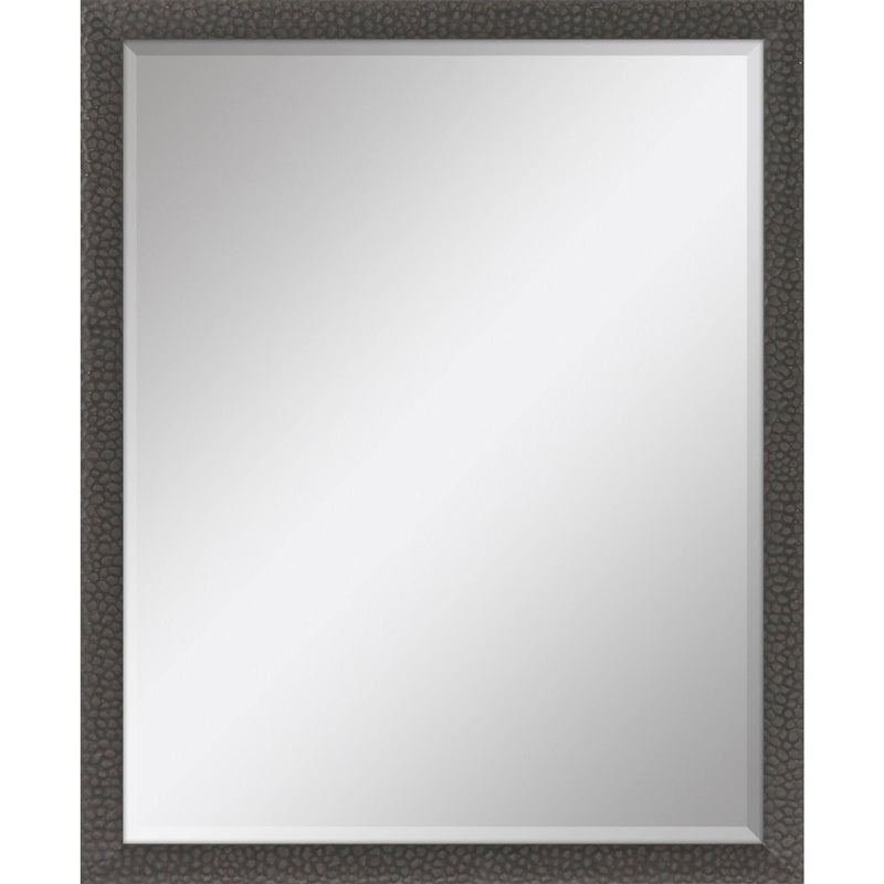 43" Solid Wood Framed Accent Mirror - Dark Brown