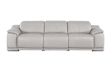 Load image into Gallery viewer, Leather Reclining USB Sofa - Ash / Gray
