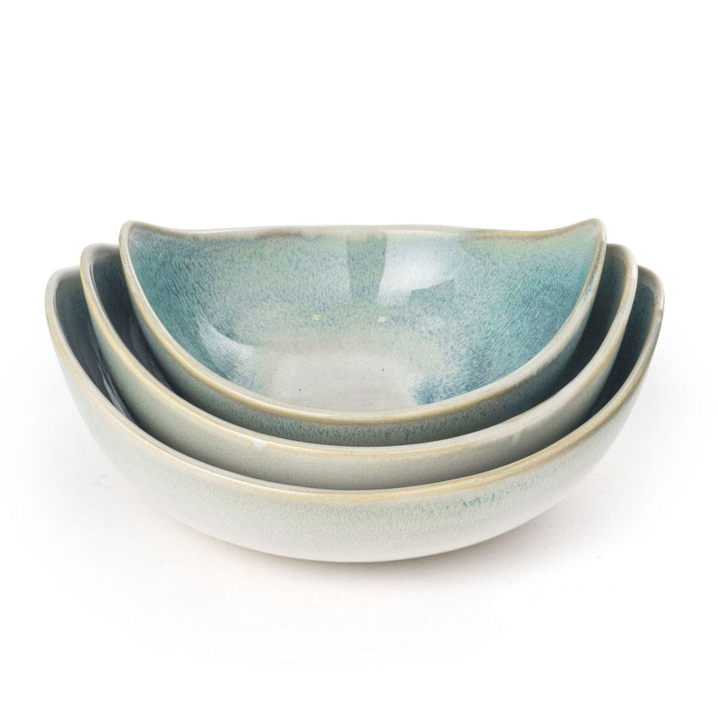 Decorative Bowl (Set of 3) - Blue / White