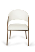Load image into Gallery viewer, Faux Leather Open Back Dining Arm Chairs (Set of 2) - Brown
