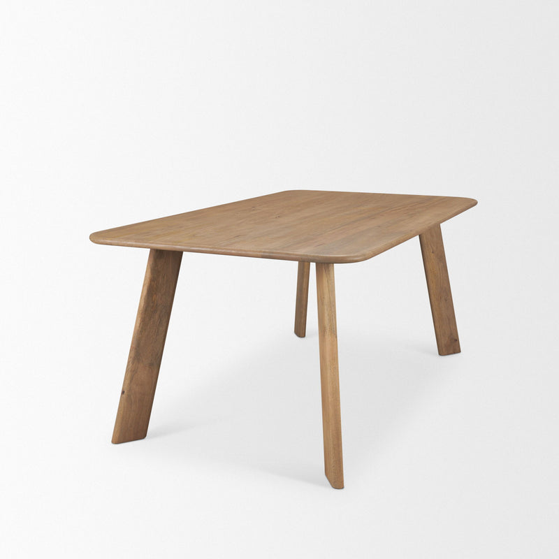 Solid Wood Dining Table (727887) - Brown