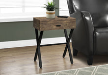 Load image into Gallery viewer, Accent Side X Table, Storage Drawer, Contemporary &amp; Modern
