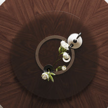 Load image into Gallery viewer, Round Dining Table With Lazy Susan For Living Room - Walnut
