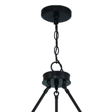 Load image into Gallery viewer, 48" Candle Style Multi Light Metal Dimmable Chandelier - Black / White
