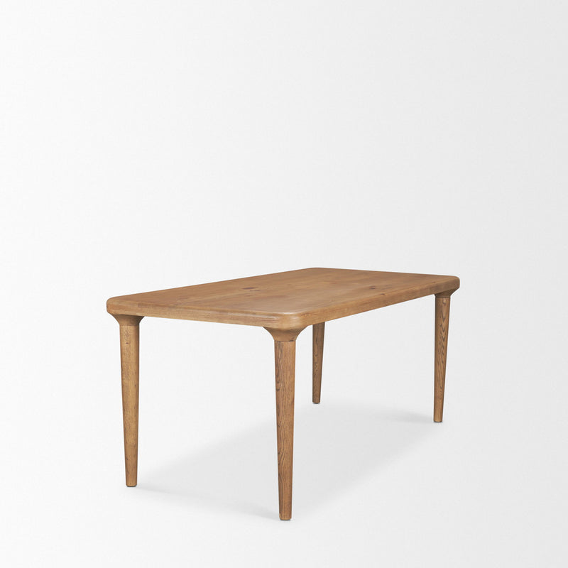 Solid Wood Dining Table (727883) - Brown