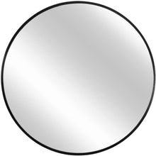 Load image into Gallery viewer, 24" Round Framed Accent Mirror - Black
