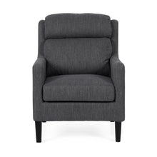 Load image into Gallery viewer, Contemporary Club Chair With Upholstered Fabric And Rubberwood Legs
