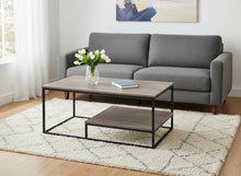 Load image into Gallery viewer, Metal Coffee Table With Shelf (Set of 3) - Taupe And Black
