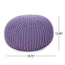 Load image into Gallery viewer, Belle - Modern Knitted Cotton Round Pouf

