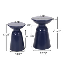 Load image into Gallery viewer, Serenita - Outdoor Side Tables With Flared Design (Set of 2)
