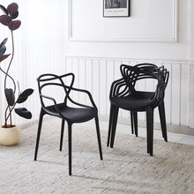 Load image into Gallery viewer, Dining Chair (Set of 4) - Black - Plastic
