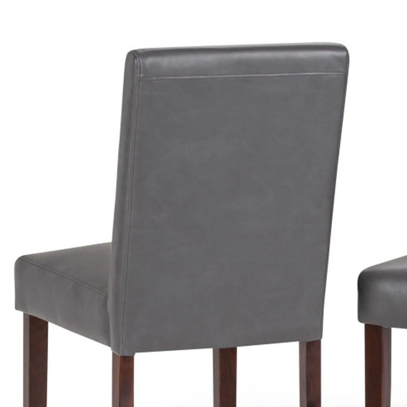 Dining Parsons Wood Chairs (Set of 2) - Brown / Gray